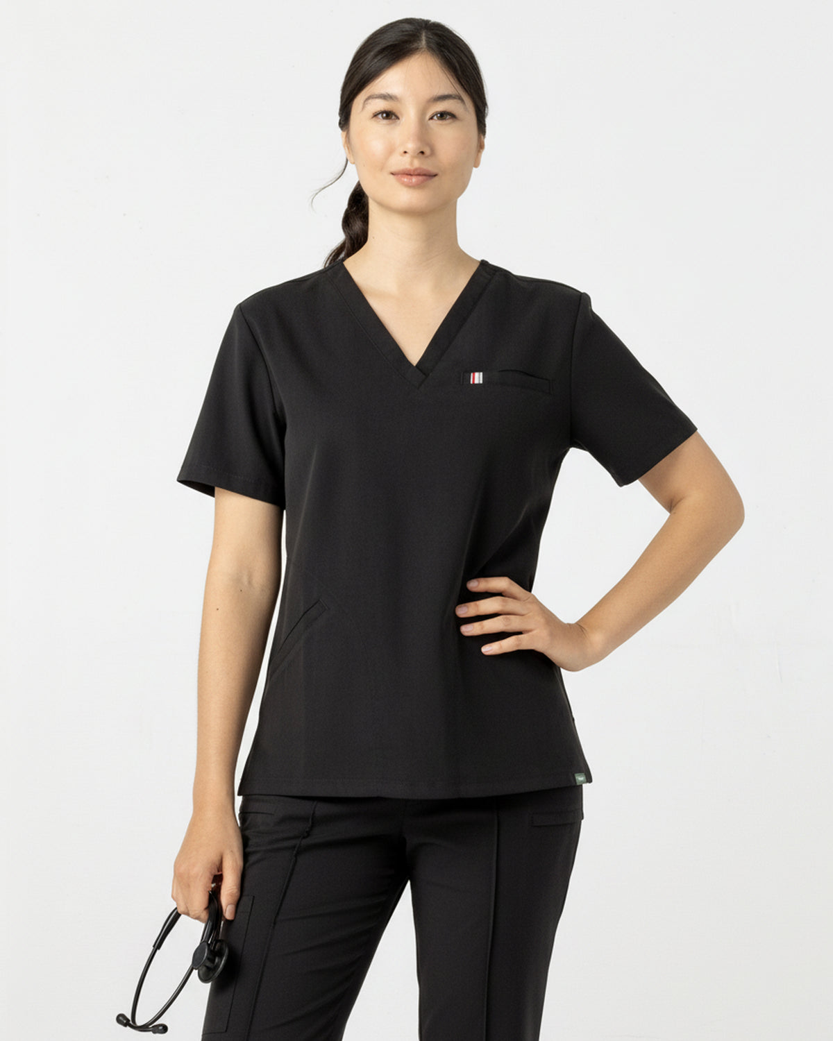 Mediclo Mediclo Women's Kauai Slim Fit Scrub Top - Tree