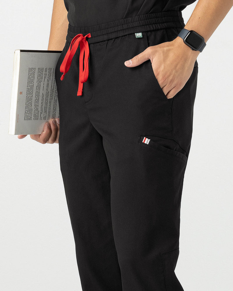 Black Sable‎ ‎Classic Scrub Pants Tencel - Close Up Front Pocket View
