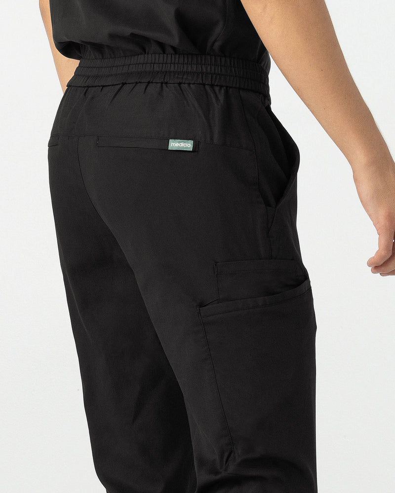 Black Sable‎ ‎Classic Scrub Pants Tencel - Close Up Back View