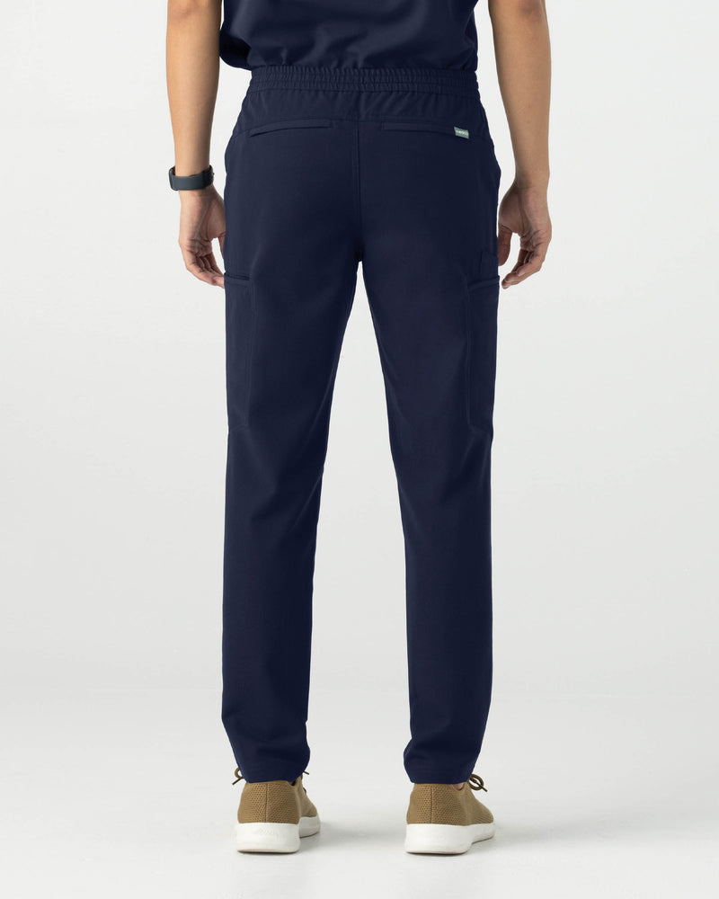 Navy Sable‎ ‎Classic Scrub Pants Fysel - Back View