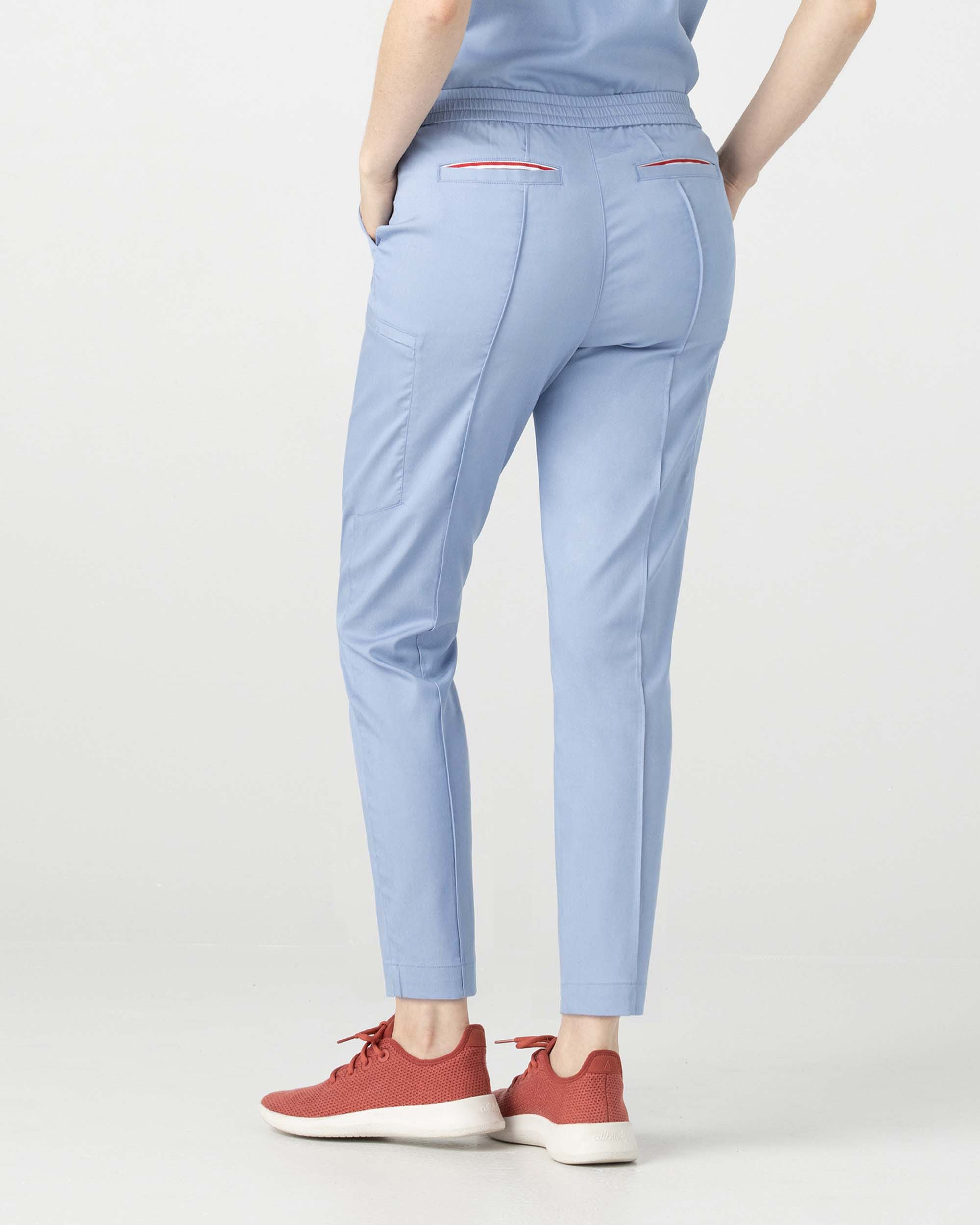 Mediclo Women's Sicily Pintuck Scrub Pants - Tree