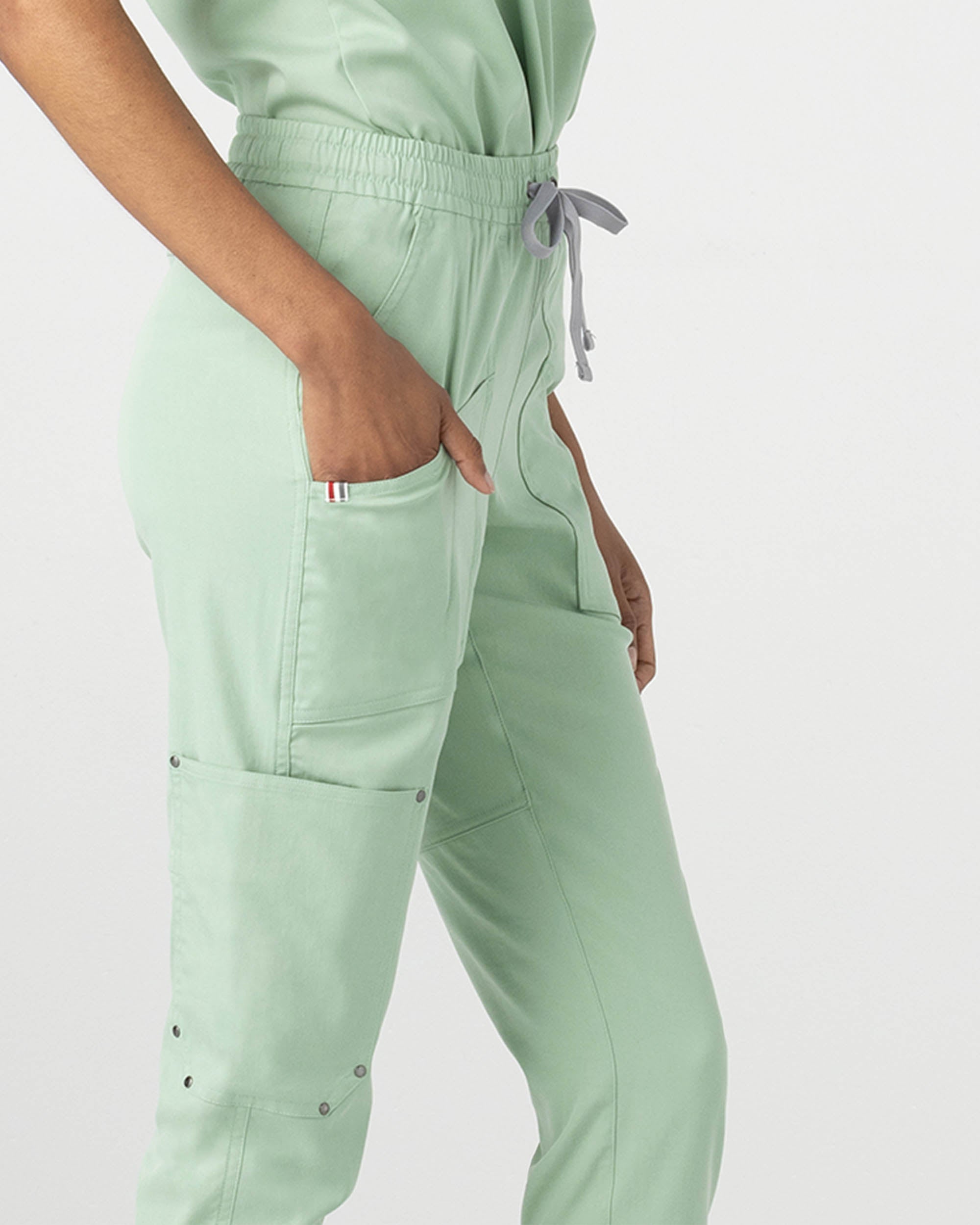 Healthy Petite Jogger Bottoms in Sage