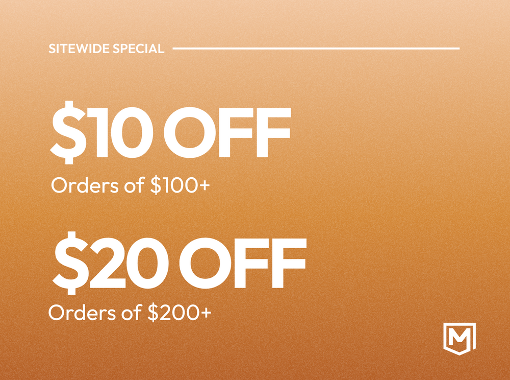 Spend $100 get $10 off, spend $200 get $20 off