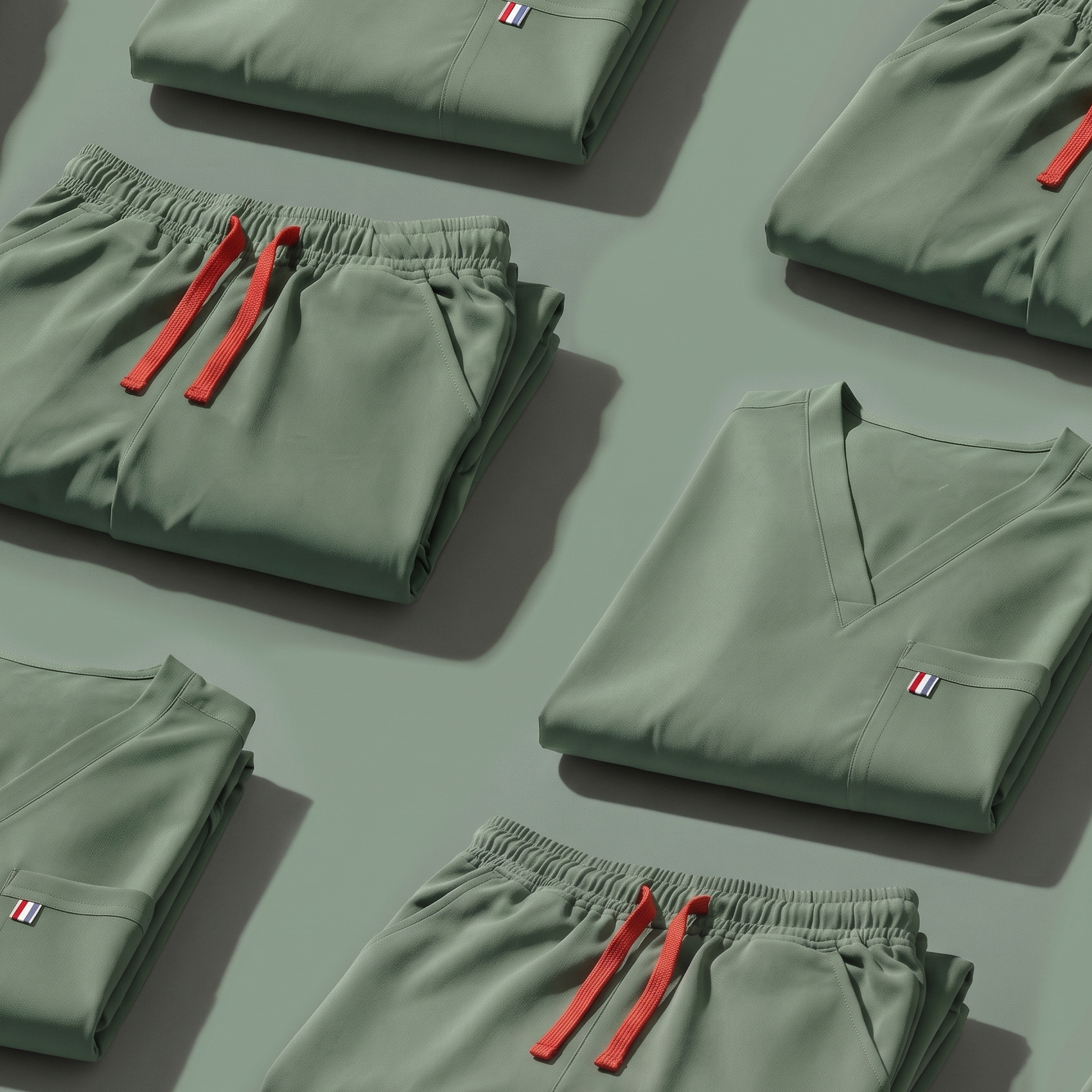 Spruce Green Flat Lay