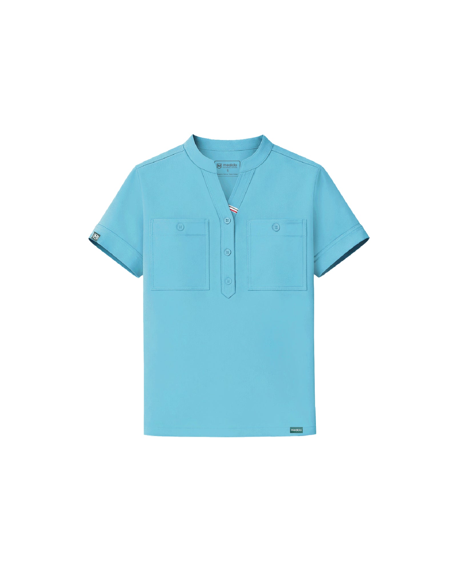 TENCEL™ Fiji‎ ‎Banded Collar Scrub Top